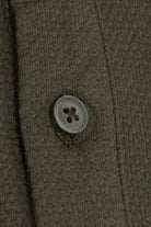 Regular Fit Honeycomb Cotton Blend Khaki Polo T-Shirt - MIB