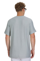 Regular Fit Jacquard Gray Crewneck T-Shirt - SAYKI
