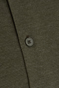 Regular Fit Khaki Cotton Blend Polo T-Shirt