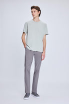 Regular Fit Light Gray Cotton Blend Crewneck T-Shirt - MIB