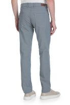 Light gray chino pants with a straight-leg cut and subtle stitching details.