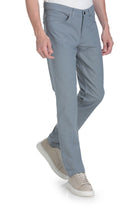 Light gray chino pants with a clean, tailored fit and subtle stitching details.