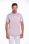 Regular Fit Lilac Basic 100% Cotton Polo T-Shirt