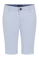 Regular Fit Low Waist Light Blue Cotton Shorts - MIB