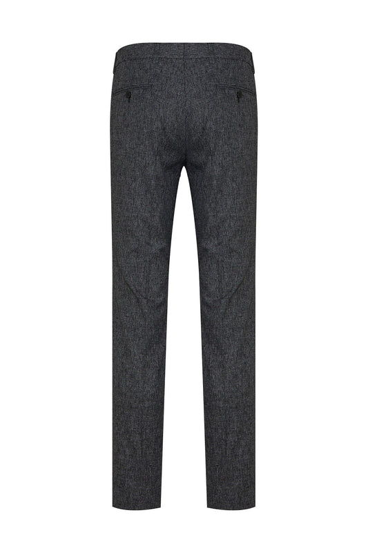 Regular Fit Low Waist Navy Dress Pants SAYKI