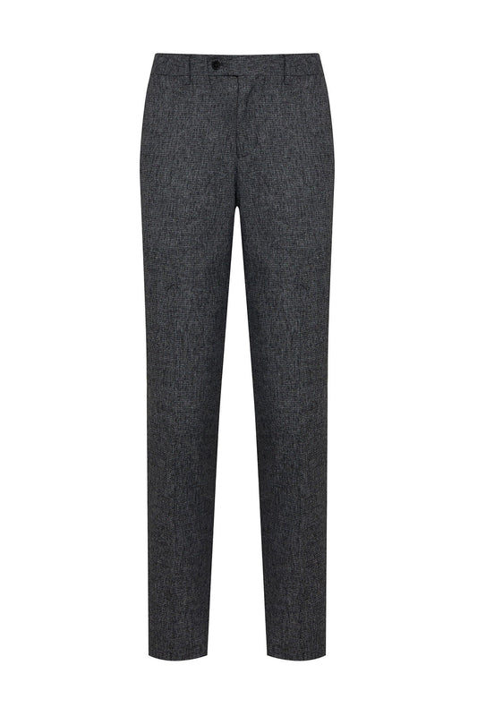 Regular Fit Low Waist Navy Dress Pants SAYKI