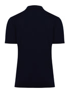Regular Fit Navy Cotton Blend Jacquard Polo T-Shirt - MIB