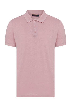 Regular Fit Plain Cotton Blend Light Navy Polo T-shirt - MIB