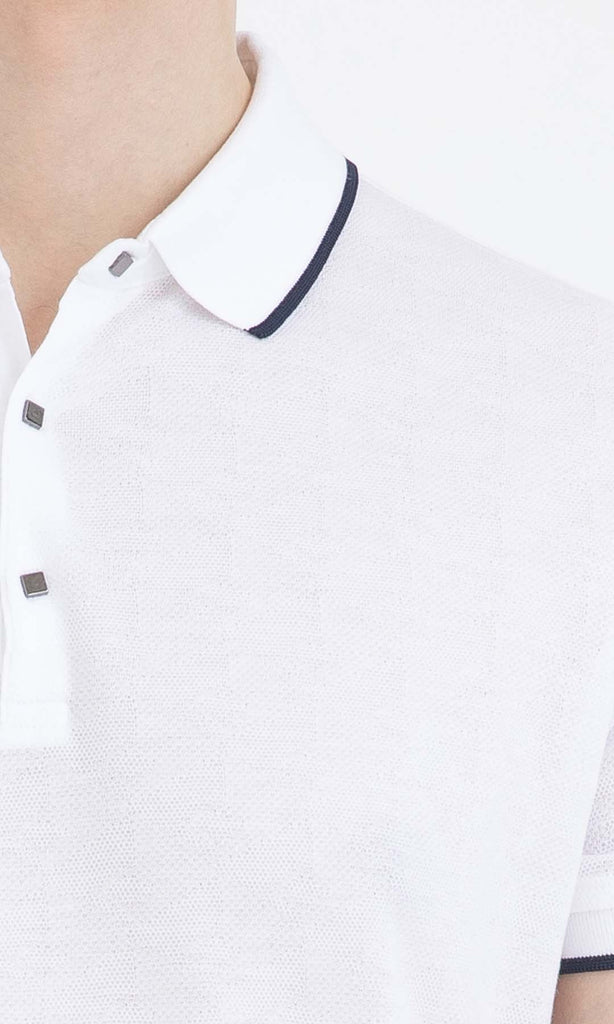 Regular Fit Plain Cotton Light Navy Polo T - shirt - MIB
