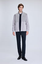 Regular Fit Seasonal Cotton Blend Gray Coat - MIB