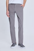 Regular Fit Side Pocket High Waist Gray Casual Pants