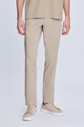 Regular Fit Side Pocket High Waist Mink Casual Pants