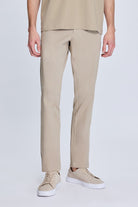 Regular Fit Side Pocket High Waist Mink Casual Pants - MIB