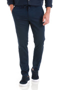 Regular Fit Side Pocket Low Waist Blend Navy Jogger
