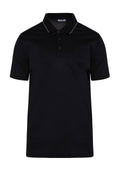 Regular Fit Solid Black Basic Cotton Polo T-Shirt