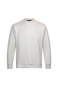 Regular Fit White Crewneck Sweatshirt