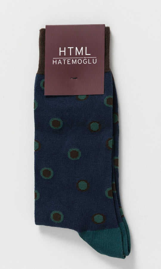 Regular Patterned Cotton Socks - SAYKI