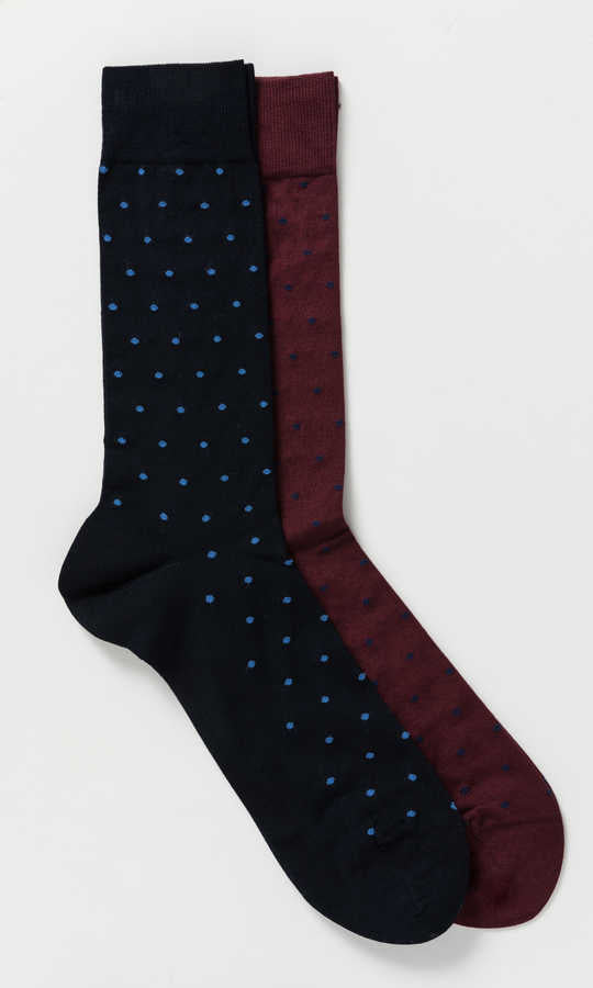 Regular Patterned Mercerized Socks - Socks
