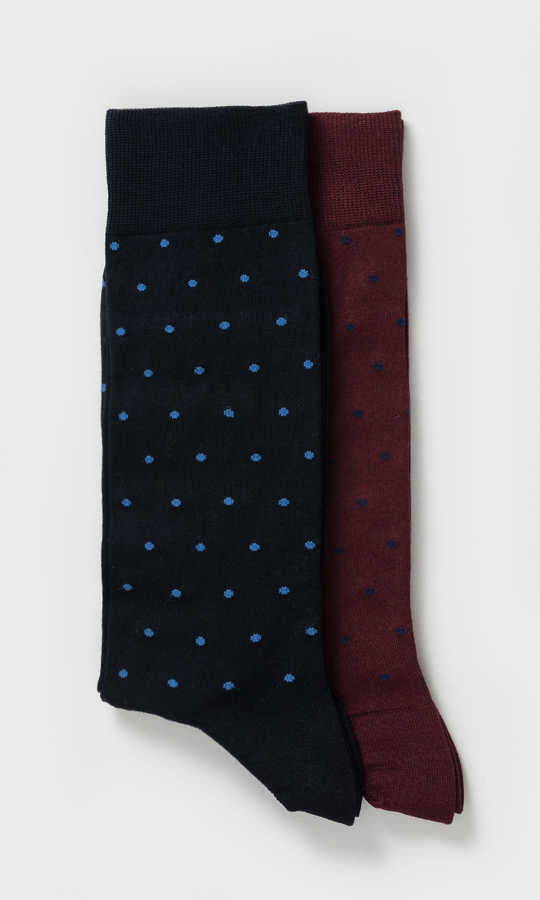 Regular Patterned Mercerized Socks - SAYKI