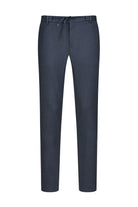 Relaxed Fit Side Pocket Light Navy Jogger Pants - SAYKI