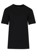 Slim Fit 100% Cotton Black Crew Neck T-Shirt