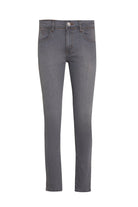 Slim Fit 5 Pocket Low Waist Gray Cotton Denim - SAYKI