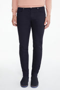 Slim Fit 5 Pocket Low Waist Navy Cotton Denim