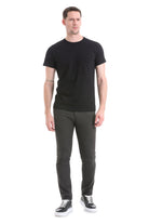 Slim Fit 5 Pocket Low Waist / Unpleated Cotton Casual Pants