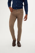 Slim Fit 5 Pocket Mink Cotton Casual Pants