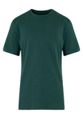 Slim Fit Basic Cotton Green Crew Neck T-Shirt