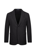 Slim Fit Black Notch Lapel Classic Blazer