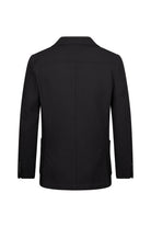 Slim Fit Black Notch Lapel Classic Blazer - SAYKI