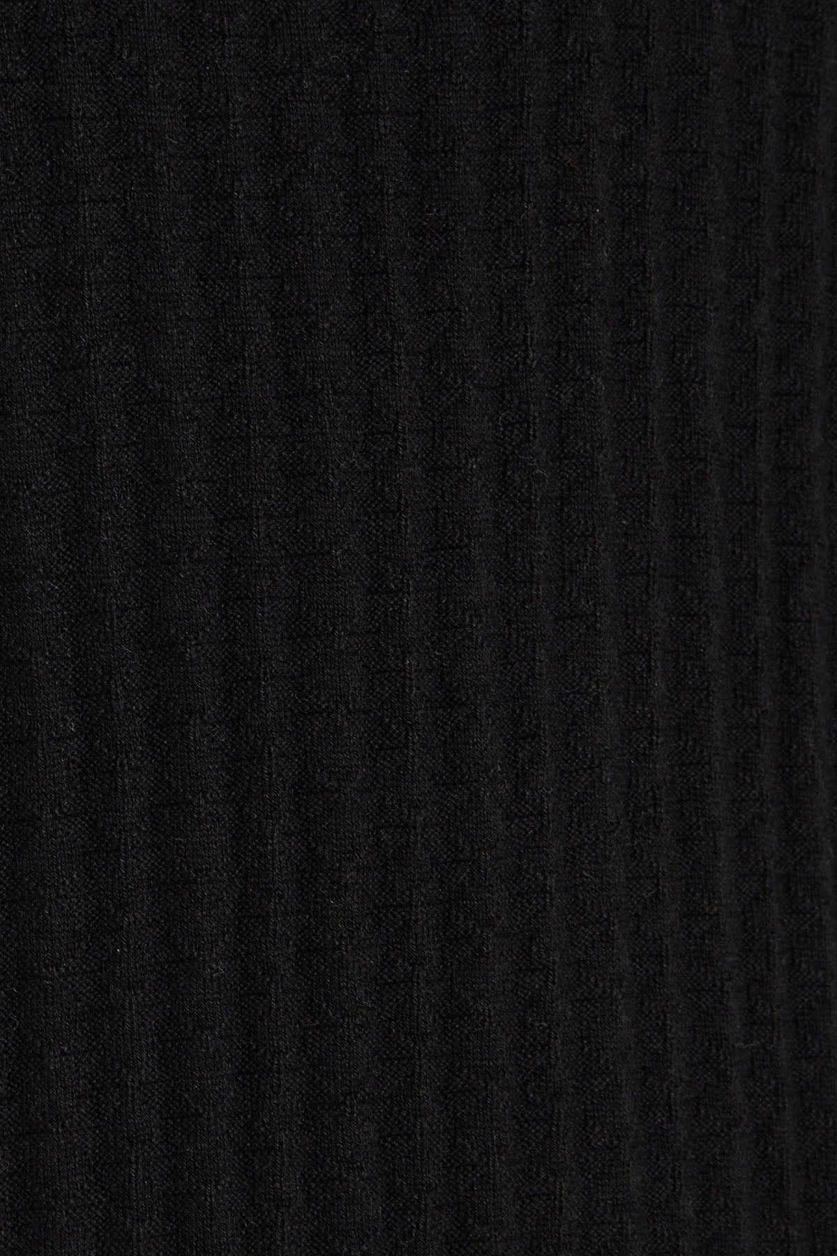 Slim Fit Black Patterned Cotton Blend Polo T-Shirt - MIB