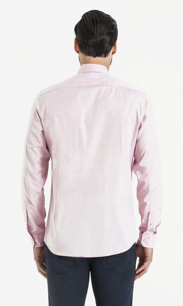 Slim Fit Button Down - Long Sleeve Patterned 100% Cotton