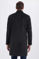 Slim Fit Cachet Khaki Wool Blend Overcoat - SAYKI