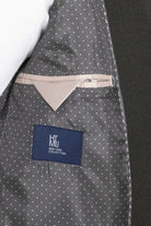 Slim Fit Cachet Notch Lapel Khaki Overcoat - SAYKI