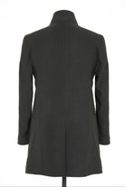 Slim Fit Cachet Notch Lapel Khaki Overcoat - SAYKI