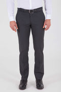 Slim Fit Charcoal Low Waist Dress Pants