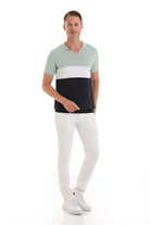 Slim Fit Colorblock Mint Polo T-Shirt - MIB