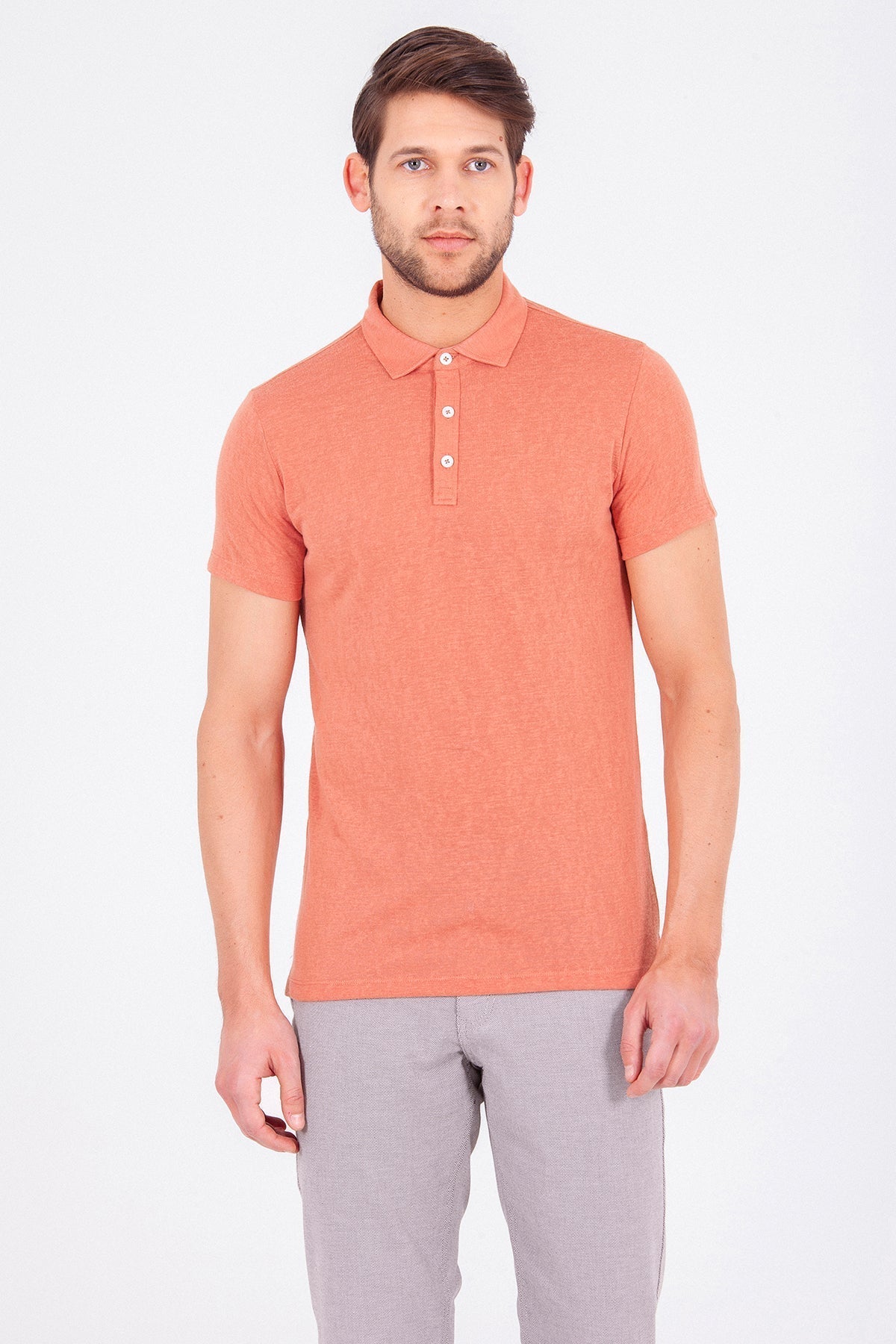 Slim Fit Coral Polo T-Shirt - MIB