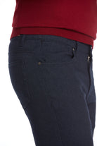 Slim Fit Cotton Navy Casual Pants - MIB