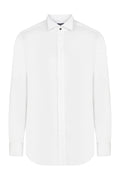 Slim Fit French Cuff 100% Cotton White Tuxedo Shirt