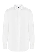 Slim Fit French Cuff 100% Cotton White Tuxedo Shirt