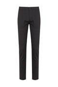 Slim Fit Gray Side Pocket Low Waist Cotton Casual Pants