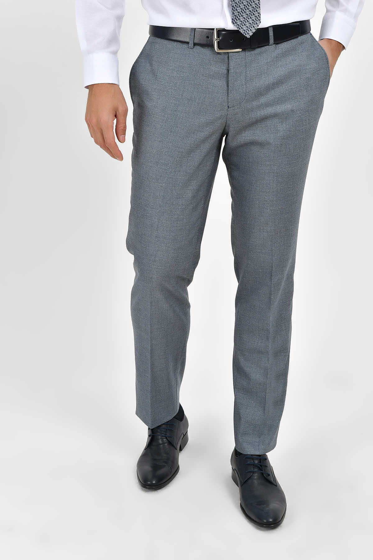 Slim Fit Light Navy Side Pocket Low Waist Wool Dress Pants - 30 / 6 / Light Navy Slim Fit Light Navy Side Pocket Low Waist Wool Dress Pants - 30 / 6 / Light Navy