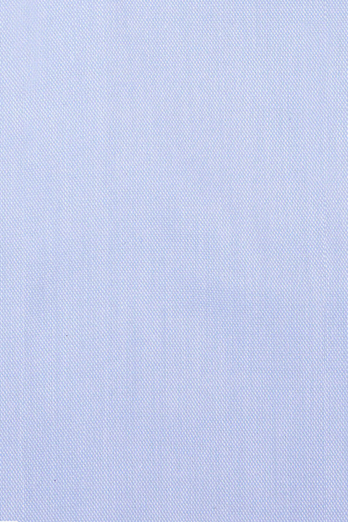 Slim Fit Long Sleeve Plain Cotton Blue Casual Shirt - MIB