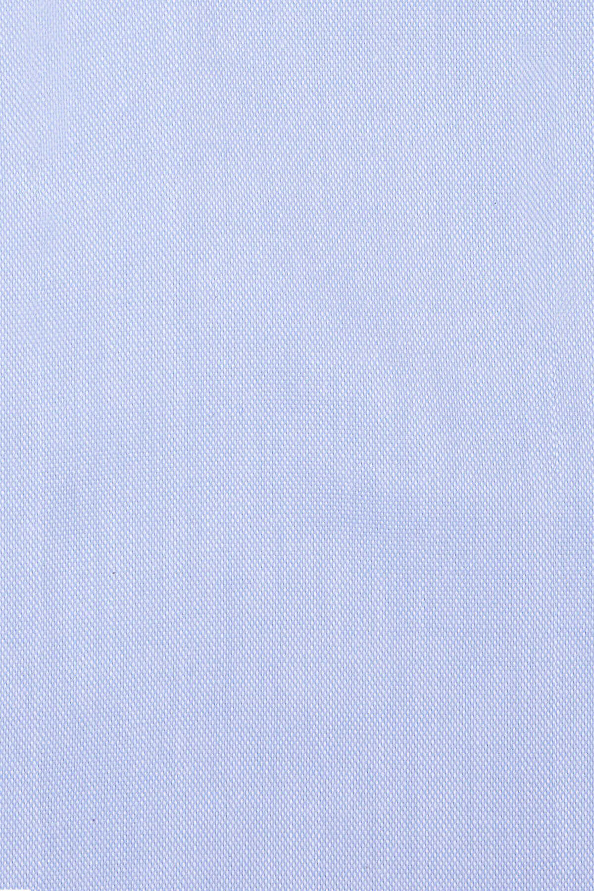 Slim Fit Long Sleeve Plain Cotton Casual Shirt Light. Blue