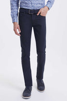 Slim Fit Low Waist Black Cotton Denim - SAYKI