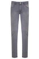 Slim Fit Low Waist Light Gray Cotton Denim - SAYKI