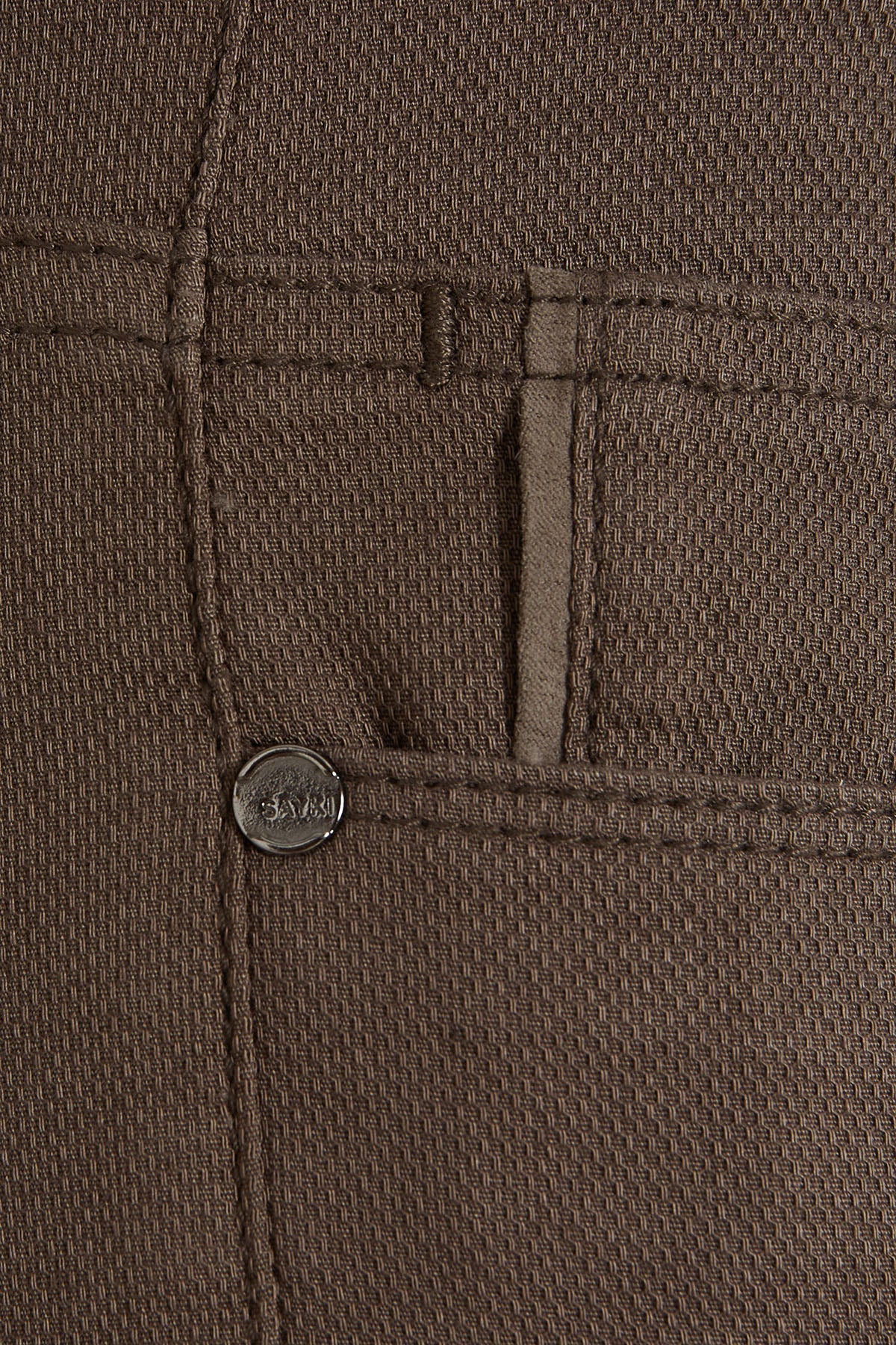 Slim Fit Mink 5 Pocket Low Waist Cotton Casual Pants - MIB